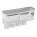 Wall Mount Adsorption Toothbrush Holder Inverted Cups with Toothpaste Squeezer