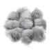 10Pcs 12cm DIY Ball Faux Fox Fur Fluff Balls Cool Colors DIY Knitted Hat Accessories