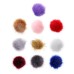 10Pcs/Set 12CM/4.72 Inch Faux Fox Fur Fluff Balls for Knitted Hat Accessories Key Chain Scarf DIY Pendant Accessories