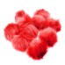 10Pcs/Set 12CM/4.72 Inch Faux Fox Fur Fluff Balls for Knitted Hat Accessories Key Chain Scarf DIY Pendant Accessories