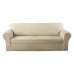 1/2/3/4 Seater Stretch Couch Cover Waterproof Elastic Stretch Sofa Cover Waffle Fabric Solid Color Couch Slipcover