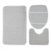 1/3/4Pcs Colorful Pretty Leaf Pattern Bathroom Decoration Waterproof Bathroom Shower Curtain Set Non-Slip Bathroom Pedestal Rug Toilet Lid Cover Floor Mats
