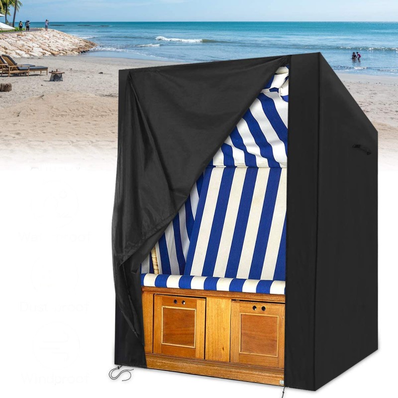 135x105x175/140cm Waterproof Beach Cork Protective Cover With Velvet Closure For Beach Chair