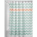 180x180cm Simple Geometric 3D Wave Stripe Print Shower Curtains Waterproof Bathroom Curtain