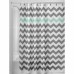 180x180cm Simple Geometric 3D Wave Stripe Print Shower Curtains Waterproof Bathroom Curtain