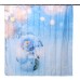 180x180cm Snowman Pattern Waterproof Polyester Shower Curtain Bathroom Decor with 12 Hooks