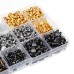 480Pcs Double Cap Rivets Tool Kit Metal Studs Hat Bag Leather Clothes Craft