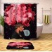 African Girl Bathroom Shower Curtain Soft Non-slip Bathroom Carpets Rugs Bath Mat Toilet Seat Cover