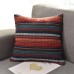 Bohemian Striped Linen Pillow Case Square Home Decorative Sofa Cushion Cover Pillow Cover