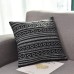 Bohemian Striped Linen Pillow Case Square Home Decorative Sofa Cushion Cover Pillow Cover