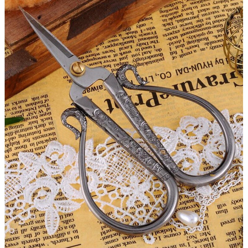 European Vintage Cross Stitch Embroidery Scissor Stainless Steel DIY Handcrafteds Sewing Shear
