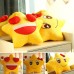 Funny Cute Lovers Yellow Star Throw Pillow Expression Soft Plush Sofa Car Office Cushion