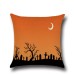 Halloween Bat Owl Pattern Pillowcase Cotton Linen Throw Pillow Cushion Cover Seat Home Decoration