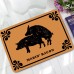 Honana 40x60cm Creative Letter Mat Entrance Door Mats Trap Printed Non-slip Car Floor Mat Carpet