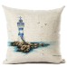 Honana 45x45cm Pillow Case Home Decoration Ocean Sea and Letters 3 Optional Patterns Cotton Linen