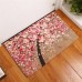 Honana BX-28 40x60cm 3D Painting Tree Pattern Coral Fleece Mat Absorbent Bathroom Anti Slip Carpet