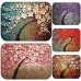 Honana BX-28 40x60cm 3D Painting Tree Pattern Coral Fleece Mat Absorbent Bathroom Anti Slip Carpet