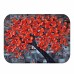 Honana BX-28 40x60cm 3D Painting Tree Pattern Coral Fleece Mat Absorbent Bathroom Anti Slip Carpet