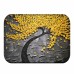 Honana BX-28 40x60cm 3D Painting Tree Pattern Coral Fleece Mat Absorbent Bathroom Anti Slip Carpet
