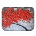 Honana BX-28 40x60cm 3D Painting Tree Pattern Coral Fleece Mat Absorbent Bathroom Anti Slip Carpet