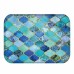 Honana BX-29 40x60cm 3D Painting Spiral Pattern Coral Fleece Mat Absorbent Bathroom Anti Slip Carpet