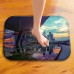 Honana BX-31 40x60cm 3D Painting City Pattern Coral Fleece Mat Absorbent Bathroom Anti Slip Carpet