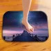 Honana BX-31 40x60cm 3D Painting City Pattern Coral Fleece Mat Absorbent Bathroom Anti Slip Carpet
