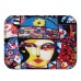 Honana BX-32 40x60cm 3D Painting Comics Pattern Coral Fleece Mat Absorbent Bathroom Anti Slip Carpet