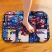 Honana BX-32 40x60cm 3D Painting Comics Pattern Coral Fleece Mat Absorbent Bathroom Anti Slip Carpet