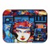 Honana BX-32 40x60cm 3D Painting Comics Pattern Coral Fleece Mat Absorbent Bathroom Anti Slip Carpet