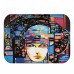 Honana BX-32 40x60cm 3D Painting Comics Pattern Coral Fleece Mat Absorbent Bathroom Anti Slip Carpet
