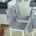 Honana BX 100% Cotton Washed Breathable Dining Back Chair Covers Soft Anti-skid Storage Style Fixed