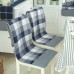 Honana BX 100% Cotton Washed Breathable Dining Back Chair Covers Soft Anti-skid Storage Style Fixed