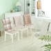 Honana BX 100% Cotton Washed Breathable Dining Back Chair Covers Soft Anti-skid Storage Style Fixed