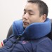 Honana BX 28x28x13cm Blue Slow Rebound Memory Cotton Neck Pillow U Type Pillow Storage Pillow