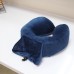Honana BX 28x28x13cm Blue Slow Rebound Memory Cotton Neck Pillow U Type Pillow Storage Pillow