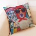 Honana BX 45x45cm Animal Print Dog Luxury Cushion Graffi Style Throw Pillow Case Pillow Covers