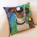 Honana BX 45x45cm Animal Print Dog Luxury Cushion Graffi Style Throw Pillow Case Pillow Covers