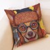 Honana BX 45x45cm Animal Print Dog Luxury Cushion Graffi Style Throw Pillow Case Pillow Covers