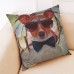 Honana BX 45x45cm Animal Print Dog Luxury Cushion Graffi Style Throw Pillow Case Pillow Covers