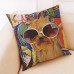 Honana BX 45x45cm Animal Print Dog Luxury Cushion Graffi Style Throw Pillow Case Pillow Covers