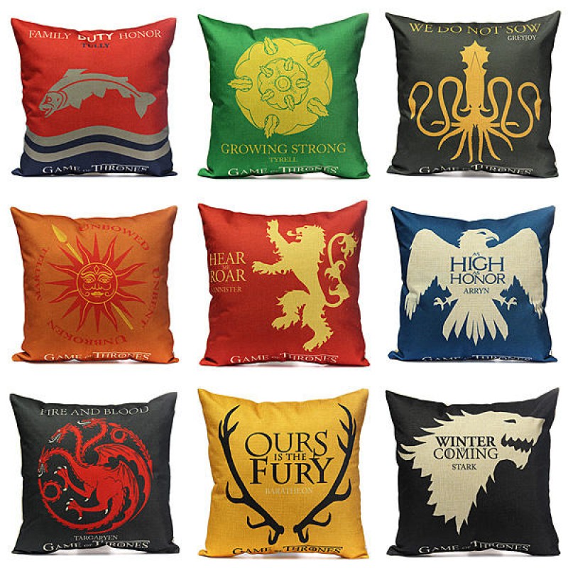 Honana WX-118 Thrones Games Pillow Case Throw Car Sofa Seat Cushion Cover