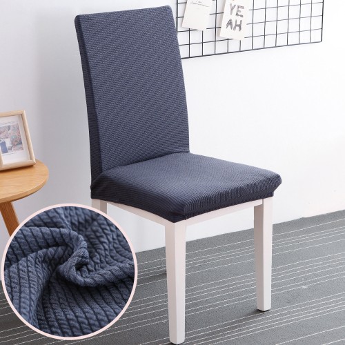 Honana WX-880 Elegant Knit Jacquard Stretch Dining Room Chair Slipcovers Chair Protector Cover Home