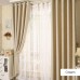 Honana WX-C13 Sky Star Blackout Curtains Thermal Insulated Grommets Drapes for Bedroom Decor