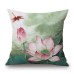 Honana WX-D1 45x45cm Vintage Lotus Flower Cotton Linen Throw Pillow Case Waist Cushion Cover