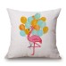 Honana WX-D2 45x45cm Vintage Flamingos Cotton Linen Throw Pillow Case Christmas Waist Cushion Cover