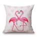 Honana WX-D2 45x45cm Vintage Flamingos Cotton Linen Throw Pillow Case Christmas Waist Cushion Cover