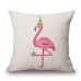 Honana WX-D2 45x45cm Vintage Flamingos Cotton Linen Throw Pillow Case Christmas Waist Cushion Cover