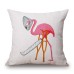 Honana WX-D2 45x45cm Vintage Flamingos Cotton Linen Throw Pillow Case Christmas Waist Cushion Cover