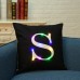 Honana WX-K33 Creative LED Lights Letter Pillowcase Plush Soft Pillow Cushion Cover Christmas Home Decor